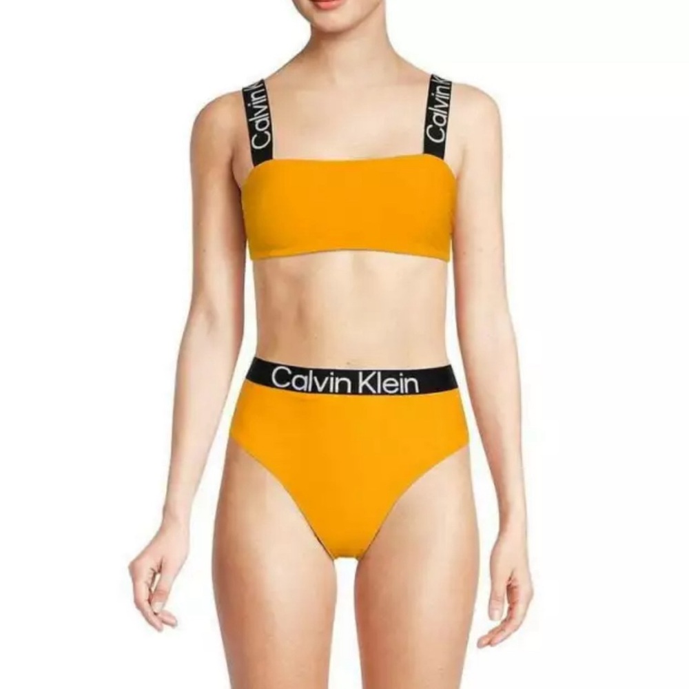Calvin Klein  2 Piece Swimsuit womens Mango Sz XL  NWT